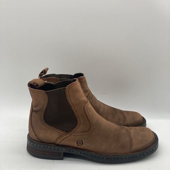 Mens Size 9 Born Hemlock Brown Leather Chelsea Casual Boots $109.99 MSRP - Picture 1 of 11
